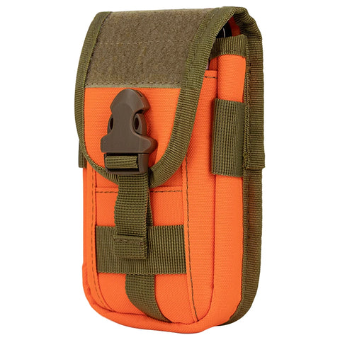 Tactical MOLLE Phone Pouch & Card Holder EDC Utility Waist Bag Smartphone Holster with Gadget Organizer