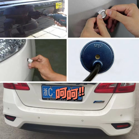 Parktronic 8 Parking Sensor Car Automobile Reversing Backup Radar Electronics Rear Auto Detector Backing Assistance Kit Buzzer