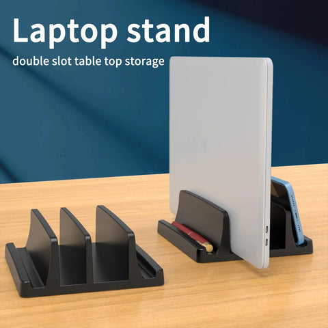 Office Laptop Stand Vertical save Desktop Space Easy to Place Computer Accessories Office Desk Storage