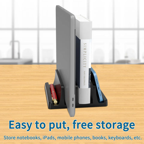 Office Laptop Stand Vertical save Desktop Space Easy to Place Computer Accessories Office Desk Storage