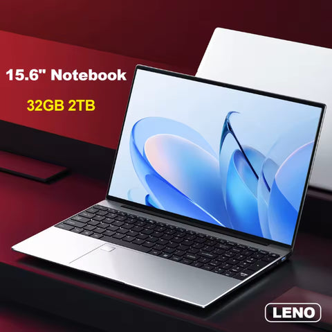 LENO 15.6" Portable Laptop Intel N5095 32GB DDR4 2TB SSD Windows11 Notebook Pc