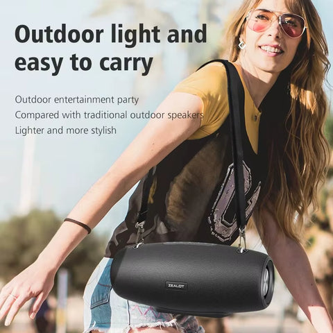 -S67 60W Portable Bluetooth Speaker Outdoor Party Speaker Big Loud Speaker Excellent Bass Performace 3D Speaker
