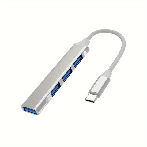 4-Port Multi-Splitter Type C Hub USB Adapter OTG for Xiaomi Lenovo Macbook 13 15 Air Pro PC - Computer Accessories