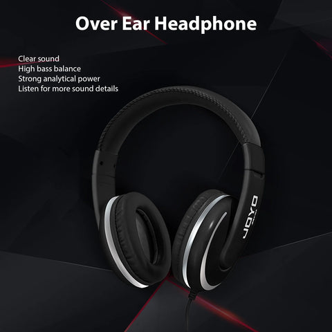 JOYO over Ear Headphone Wired Headphones Stereo Sound Headsets 40Mm Driver Comfortable Headphones Clear Balanced Sound