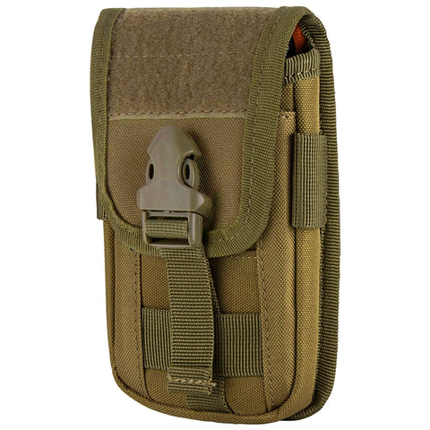 Tactical MOLLE Phone Pouch & Card Holder EDC Utility Waist Bag Smartphone Holster with Gadget Organizer