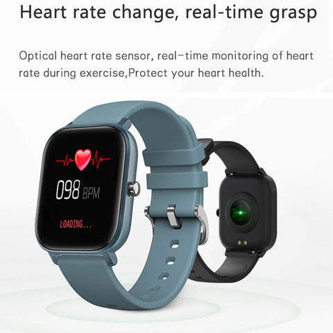 P8 Smart Watch Men Women Heart Rate Blood Pressure Monitor Bluetooth Connect Smartwatch Fitness for Android Sport Watch Smart