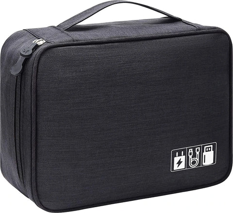 Portable Digital Storage Bag USB Line Charger Plug Waterproof Cable Organizer Pouch Travel Electronics Devices Accessories Pack