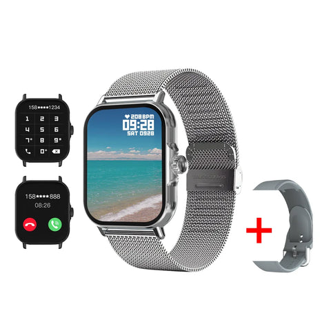 Bluetooth Talk Smart Watch Men Women Full Touch Screen Sports Fitness Pedometer Smart Watch for Android IOS