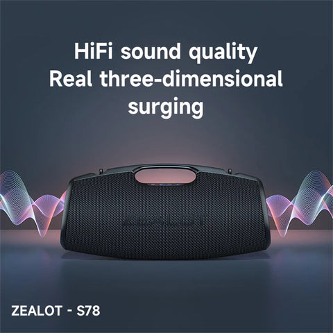-S78 120W Portable Bluetooth Speaker Outdoor Party Speaker Big Loud Speaker Excellent Bass Performace Hifi Speaker