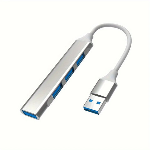 4-Port Multi-Splitter Type C Hub USB Adapter OTG for Xiaomi Lenovo Macbook 13 15 Air Pro PC - Computer Accessories