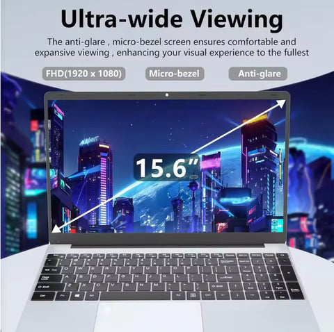 15.6" 2025 Windows 11 Laptop Computer Intel Core I7 N4000 Notebook 16 GB RAM 2TB