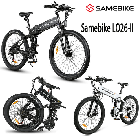Samebike LO26 48V 14A Electric Bike 26'' E-Mountainbike 21-Speed Adults E-Bike