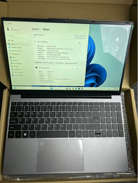15.6"Ultra Slim Laptop 32GB RAM 2048GB SSD Intel Core I7-6500U Notebook Win11