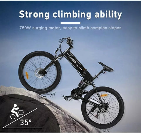 Samebike LO26 48V 14A Electric Bike 26'' E-Mountainbike 21-Speed Adults E-Bike