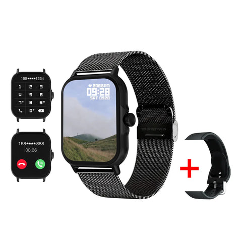 Bluetooth Talk Smart Watch Men Women Full Touch Screen Sports Fitness Pedometer Smart Watch for Android IOS