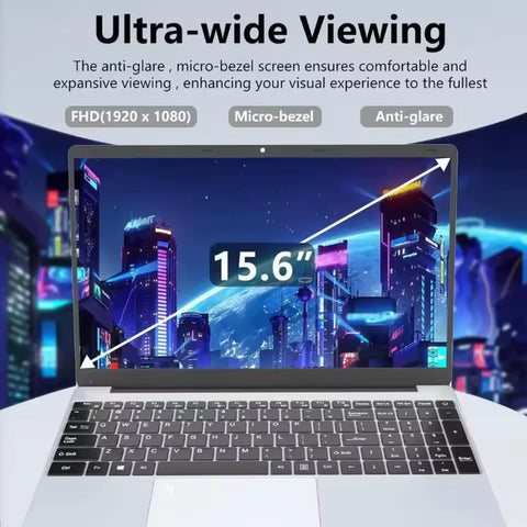 15.6" Gaming Laptop Intel Core I7 8500Y Notebook PC 16GB DDR4 2TB SSD Windows 11