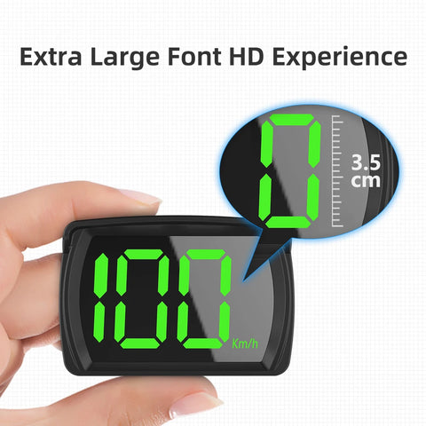 Digital Speedometer Head up Display Big Font Speed Real Time Display GPS Kmh HUD for All Cars Car Electronics Accessories
