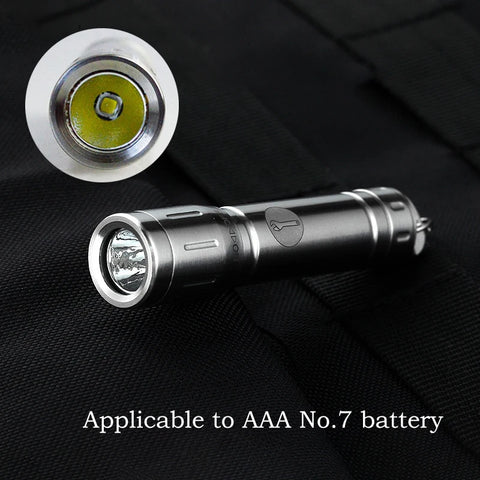 Titanium Mini Flashlight Rechargeable Small LED Portable Keychain Small Flashlight Portable EDC Gadget with Magnetic Force