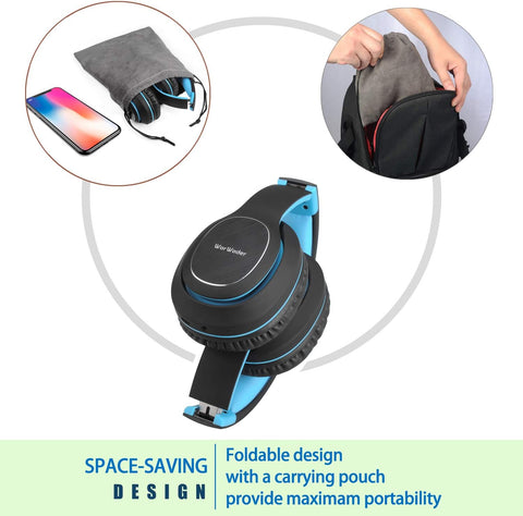 Worwoder Bluetooth Headphones over Ear, 80 Hours Playtime Wireless Headphones Wi