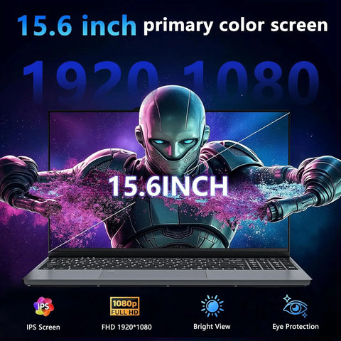 Windows 11 Pro 15.6" Ultra Slim Portable Laptop Core I9 10980HK 16GB RAM 1TB SSD Fingerprint Backlight Office Gaming Laptop PC