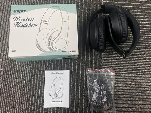 Uliptz Wireless Headphones over Ear，65 Hrs Playtime Bluetooth Headphones，6 EQ Mo