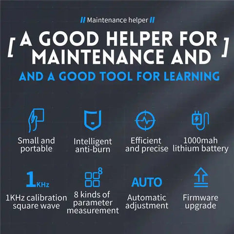 DSO152 Portable Mini Handled Digital Oscilloscope Auto 200Khz Bandwidth 2.5Msa/S Sampling Rate Electronics Repair Tools