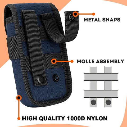 Tactical MOLLE Phone Pouch & Card Holder EDC Utility Waist Bag Smartphone Holster with Gadget Organizer