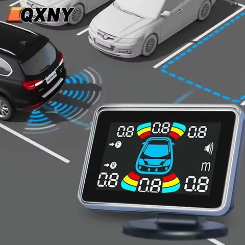 Parktronic 8 Parking Sensor Car Automobile Reversing Backup Radar Electronics Rear Auto Detector Backing Assistance Kit Buzzer