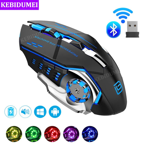 Bluetooth 5.2 Mouse 2.4G Wireless Mouse Rechargeable Mouse Dual Mode Gaming Mouse 3600 DPI Mice for Laptop Computer Accessories