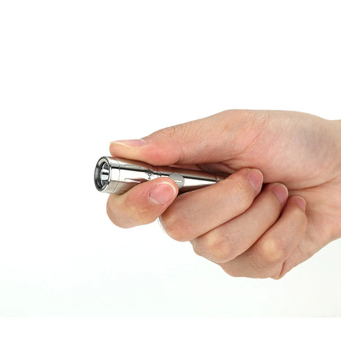 Titanium Mini Flashlight Rechargeable Small LED Portable Keychain Small Flashlight Portable EDC Gadget with Magnetic Force