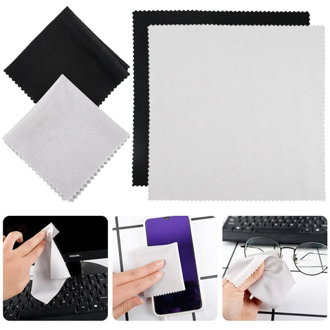 10Pcs Computer Cleaning Cloth Microfiber Camera Lens Glasses Cleaner TV Laptop Pad Tablet Phone Electronics Screen Wipes 14Cm