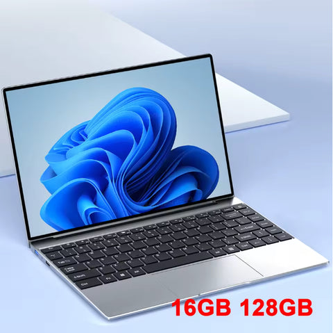 LENO 14.1"Ultra Slim Laptop 16GB RAM 2TB SSD Windows 11 Intel N3700 Notebook Gam