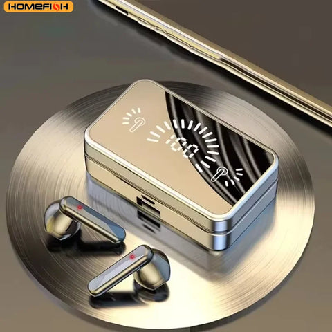 S20 Bluetooth Earphone Headphones Mirror Wireless Stereo Headset with Digital Displaytouch Control Sports Earbuds for Gaming