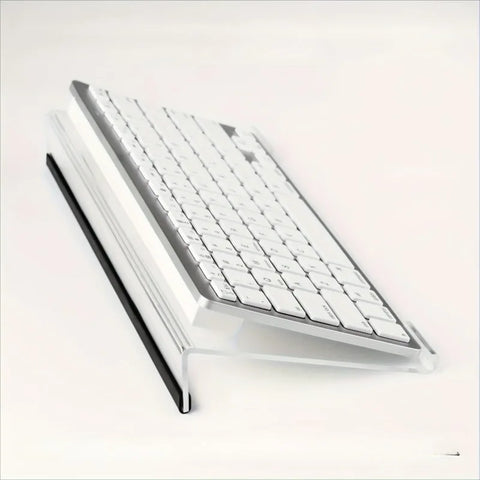 1Pc Acrylic Keyboard Stand, Compact Desktop Lifter for Keyboard and Mini PC Keyboard Stand