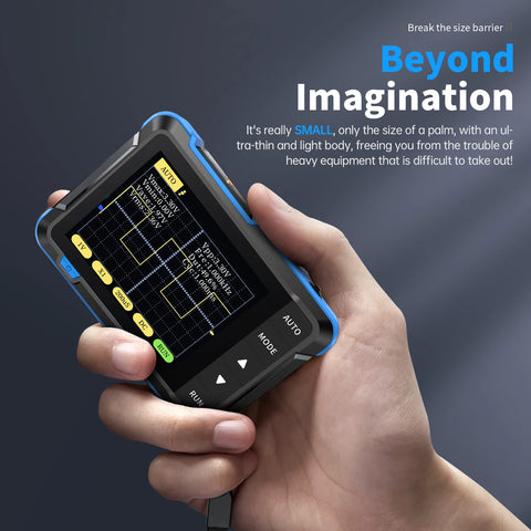 DSO152 Portable Mini Handled Digital Oscilloscope Auto 200Khz Bandwidth 2.5Msa/S Sampling Rate Electronics Repair Tools