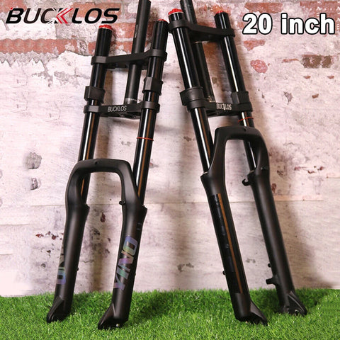 Suspension Fork 20'' Air Fork 140Mm Single/Double Shoulder MTB Fork 20 Inch Snow Electric Suspension Fat Fork Bike Part