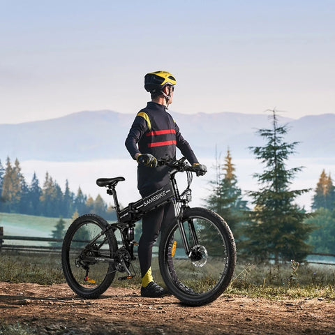Samebike LO26 48V 14A Electric Bike 26'' E-Mountainbike 21-Speed Adults E-Bike