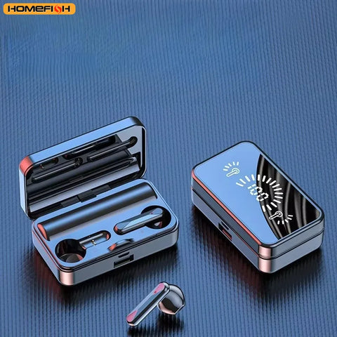 S20 Bluetooth Earphone Headphones Mirror Wireless Stereo Headset with Digital Displaytouch Control Sports Earbuds for Gaming