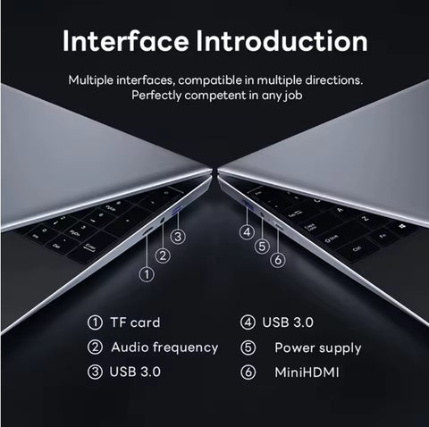 15.6" 2025 Windows 11 Laptop Computer Intel Core I7 N4000 Notebook 16 GB RAM 2TB